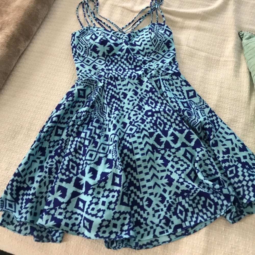 NWT $7 Blue geometric sexy strap